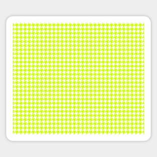 White and Yellow Houndstooth Sticker